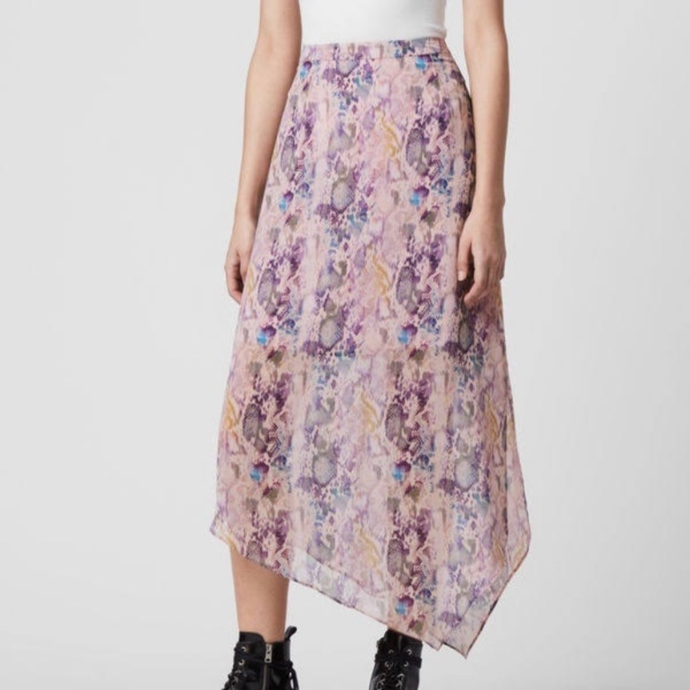 NWT AllSaints Rhea Masala Skirt